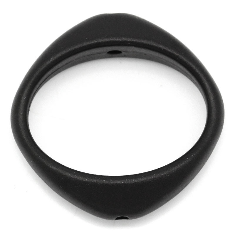 Sexy Sparkles 5 Pcs Acrylic Oval Spacer Beads Frame Black Hollow 27mm