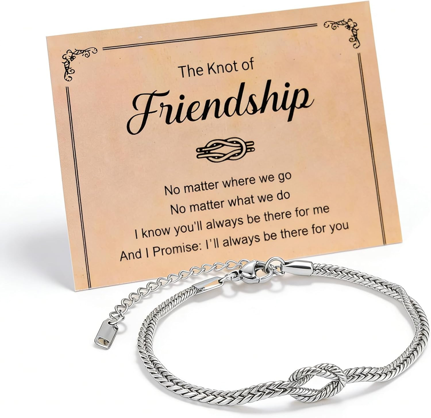Birthday Gifts for Friends Female – Love Knot Friendship Bracelets Gift for Wome