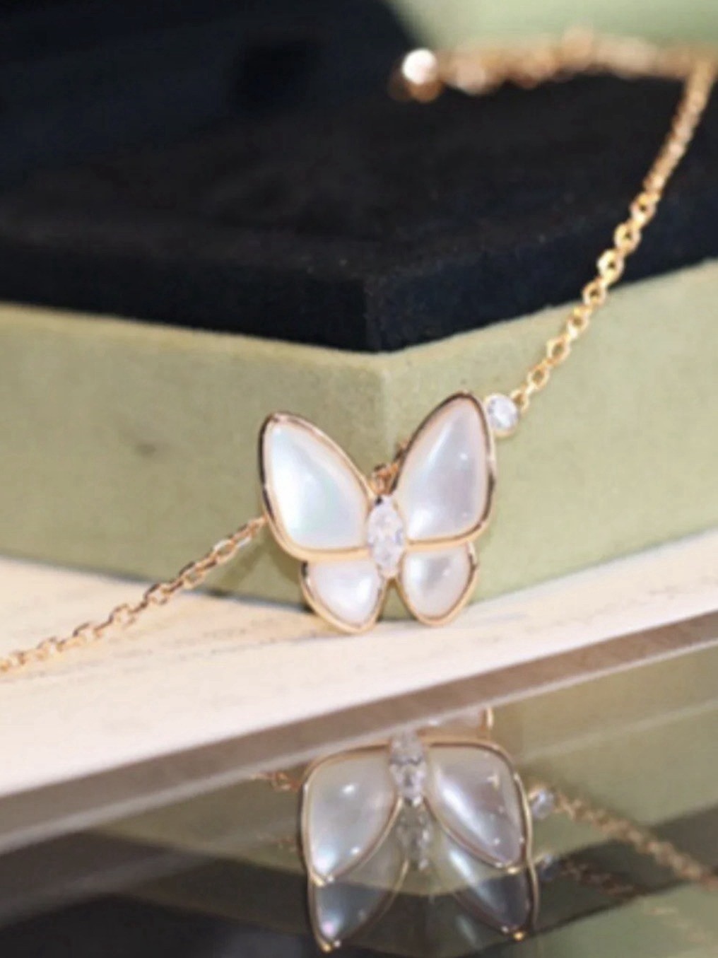 Pearl Butterfly Bracelet