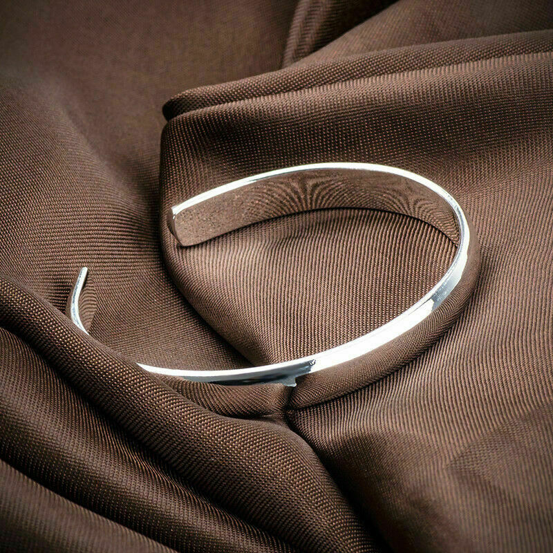 Elegant Silver Plated New Fashion Jewelry Unique Open Bracelet Bangle Cuff