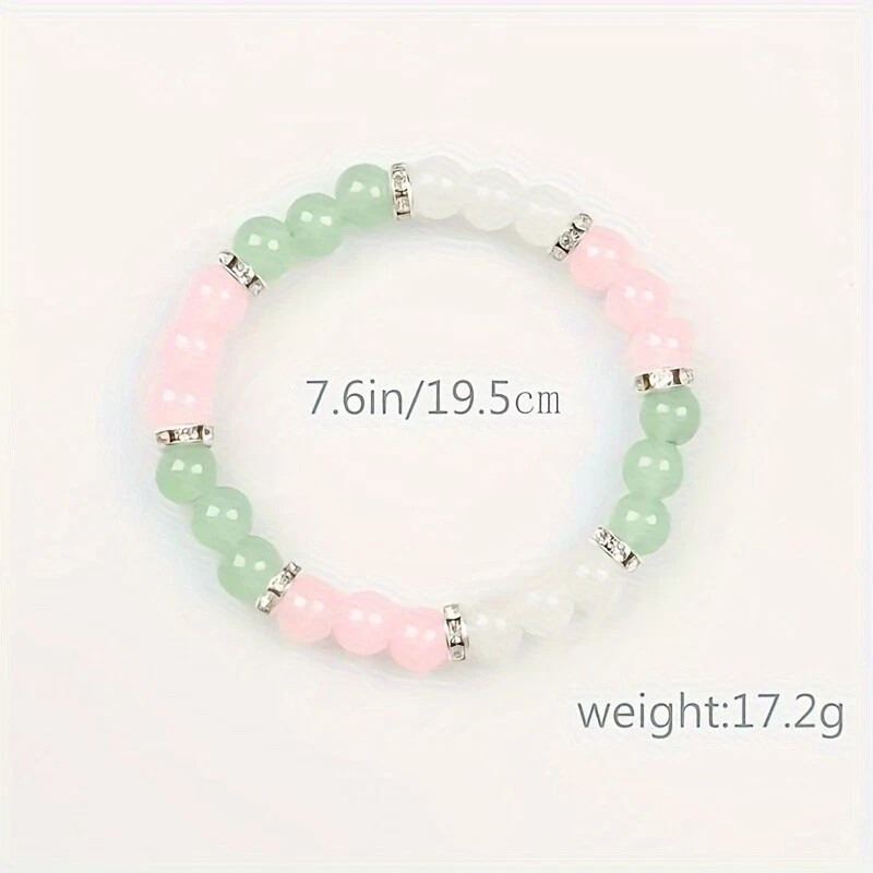 Natural Stone Beaded Bracelet Women Men For Bringing Luck Money Health Bangle