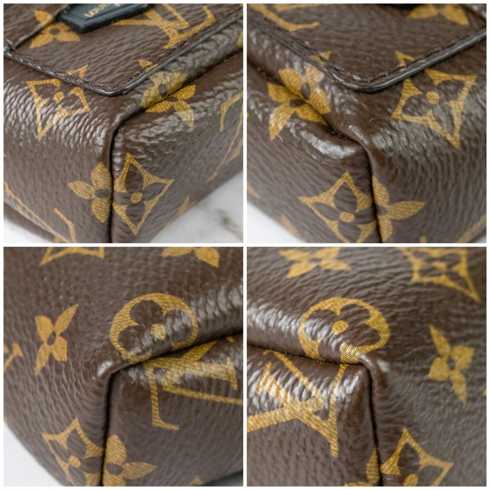 LOUIS VUITTON Bracelet Party Palm Springs M6563A Monogram Backpack Auth [S]