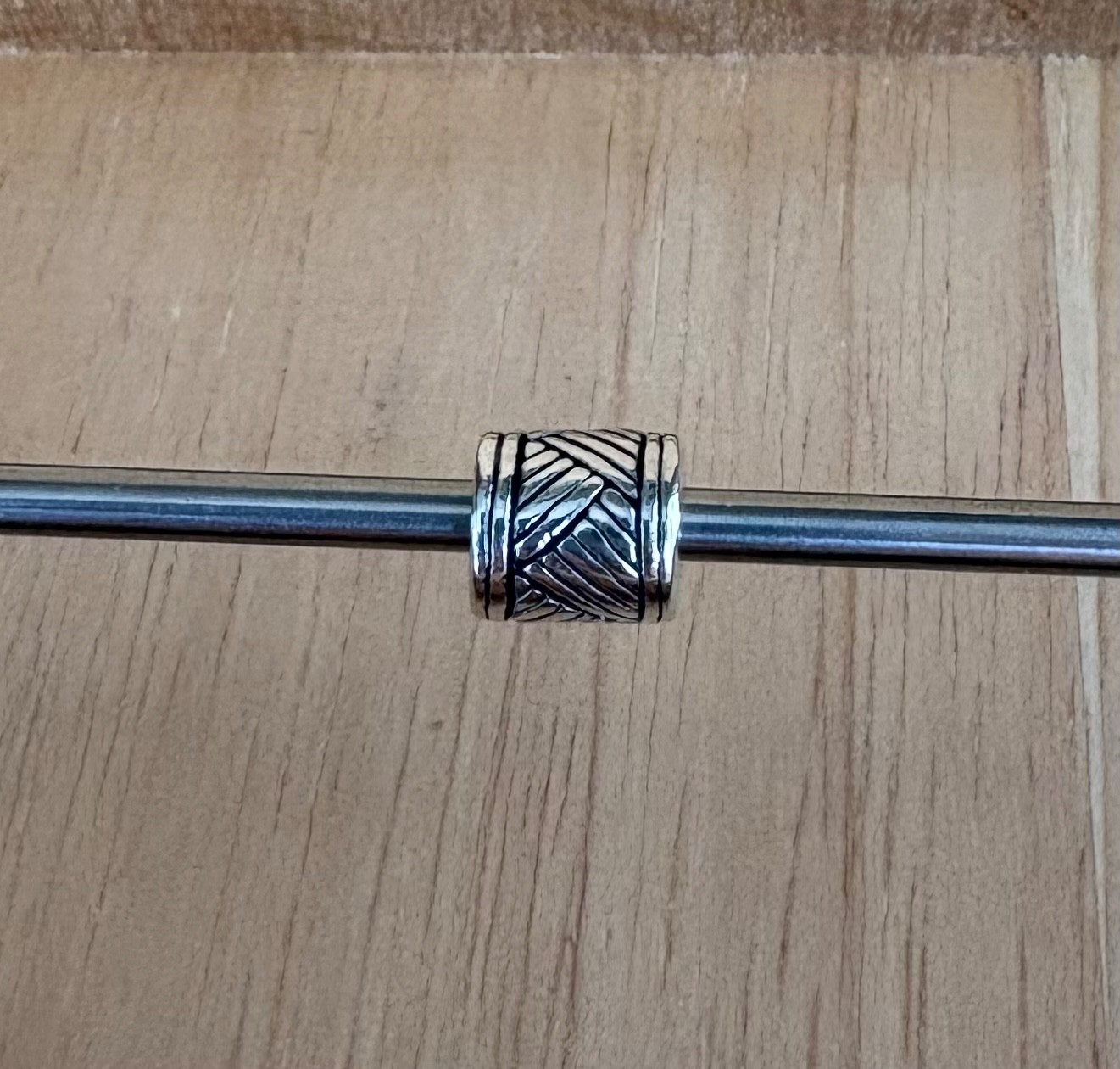 Trollbeads World Tour Sterling Silver Africa Drum Beat Limited Edition Bead RARE