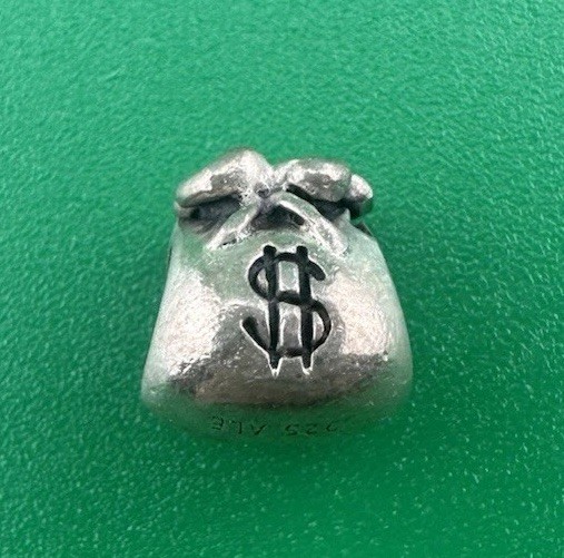 Pandora 790332 Money Bags Charm S925 ALE Sterling Silver Preowned