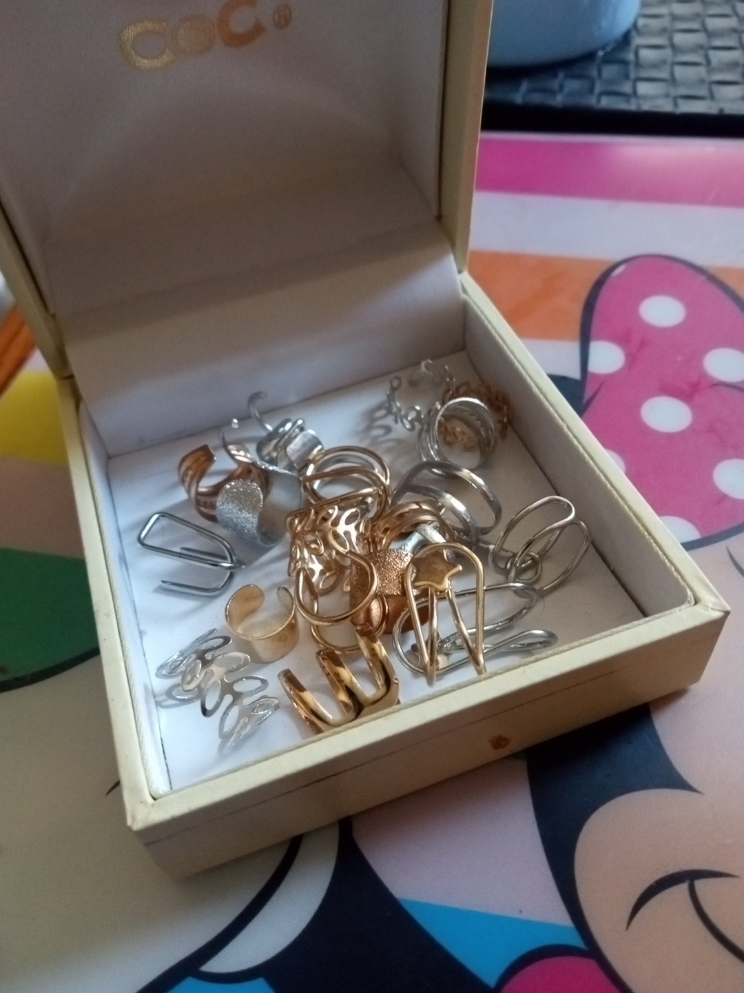 SILVER AND GOLD EAR CUFF LOT X 22
