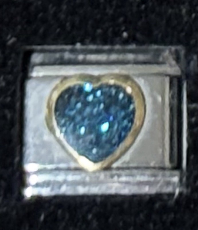 Heart Italian Charm Enamel Link 9MM K2016 Style B