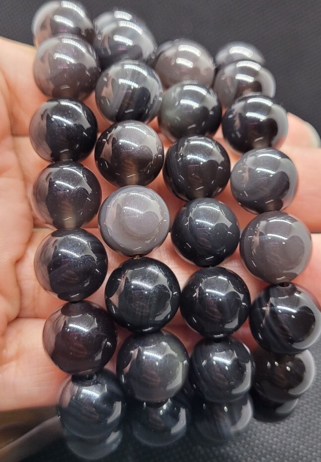 Ice Obsidian 12mm Bracelet