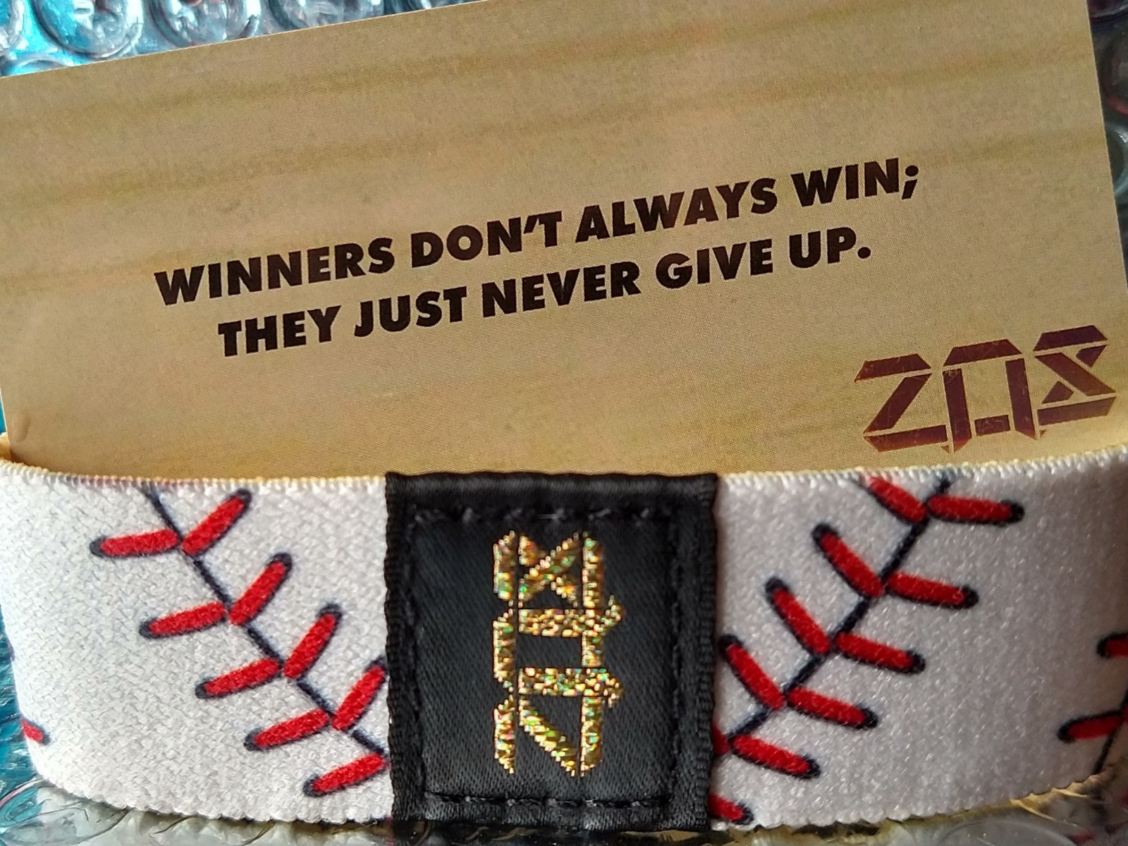 ZOX “HOME RUN” Strap W/ Card-DIAMOND GOLD (SZ Medium) #55