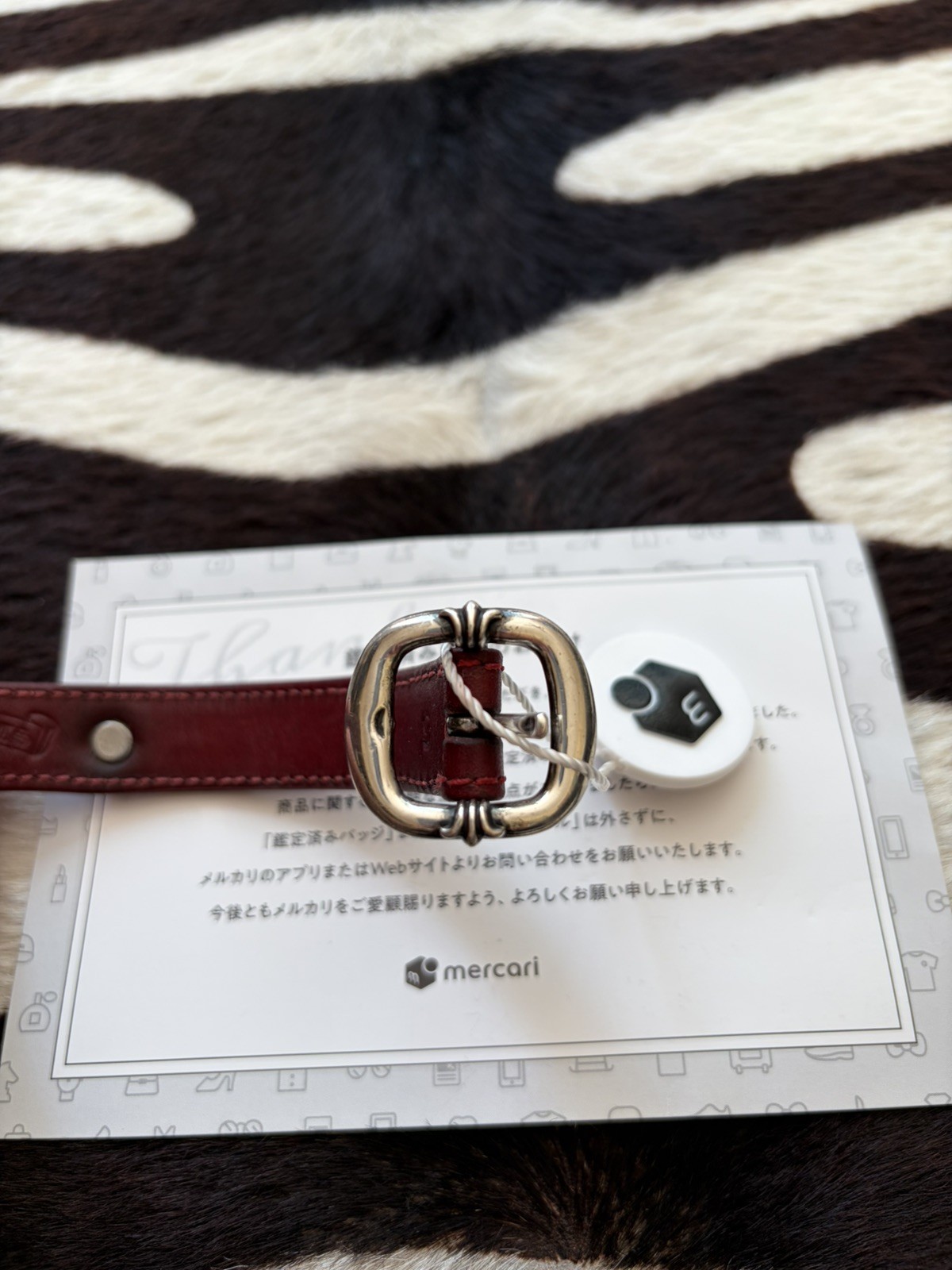 Leather Chrome Hearts Gungslinger Cross Ball Bracelet