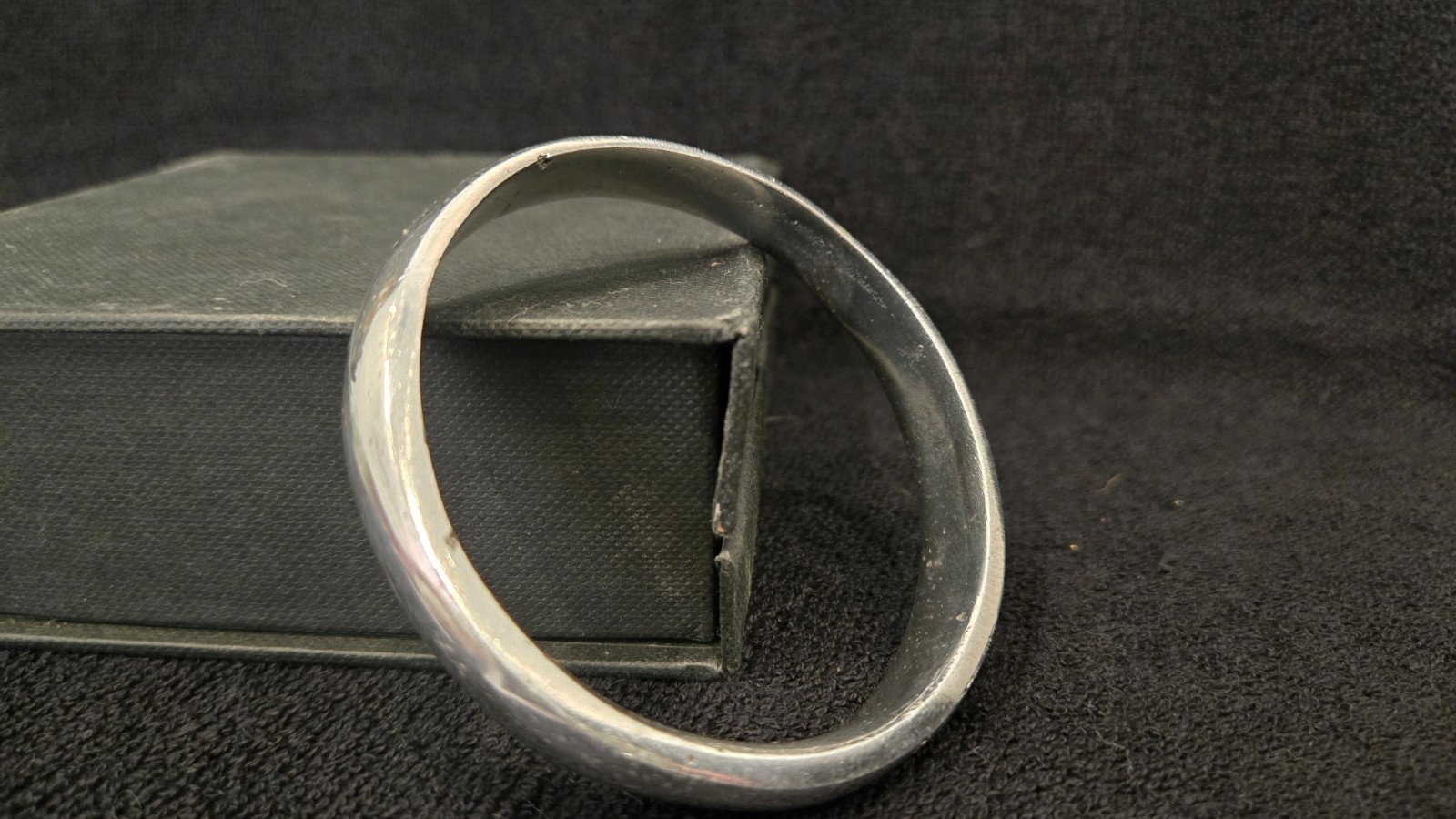 Plain silver tone, good condition