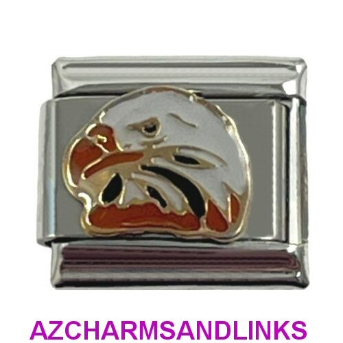 Eagle Italian Charm Bracelet Link Compatible with all 9mm Charms #375A