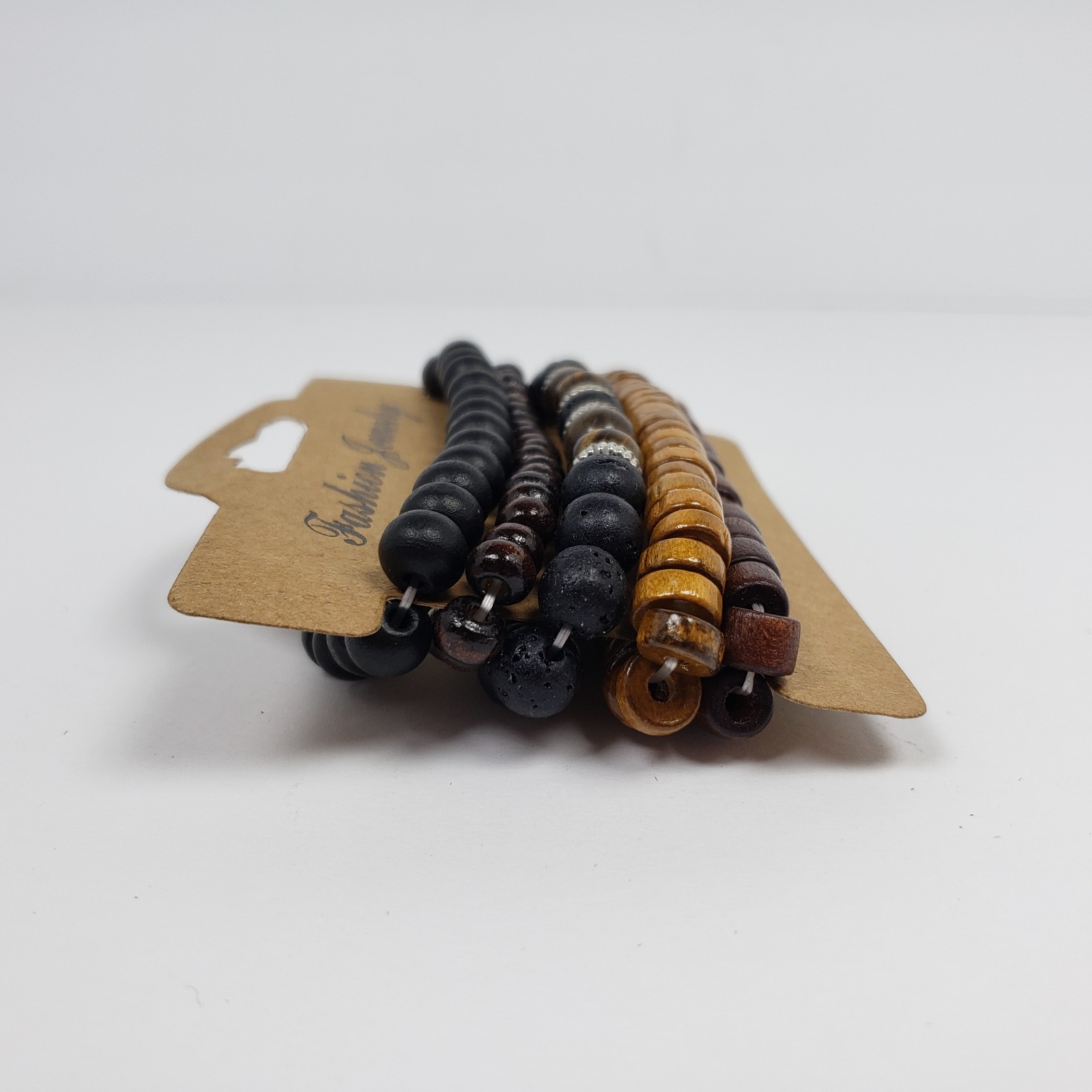 Unbranded Fashion Jewelry Adult Unisex Multi Layer Trendy Beaded Bracelet 5 Pack