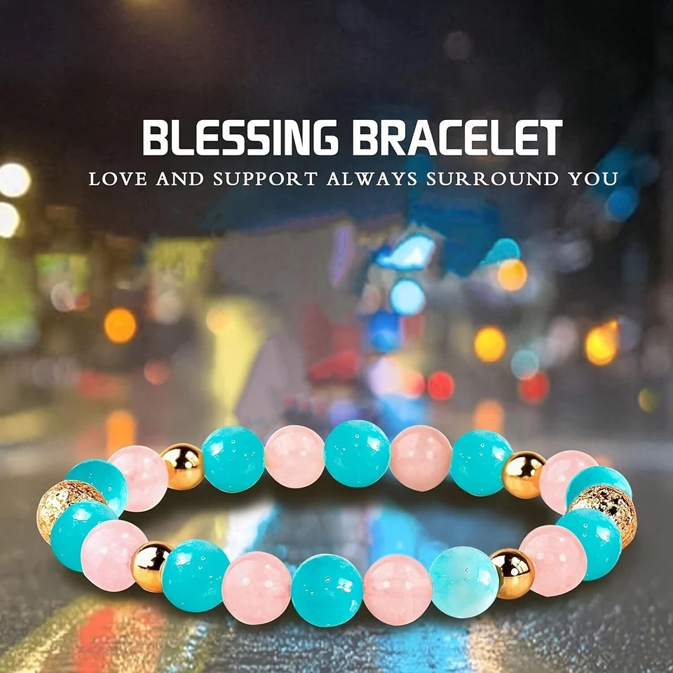 Natural Stone Beaded Bracelet Women Men For Bringing Luck Money Health Bangle