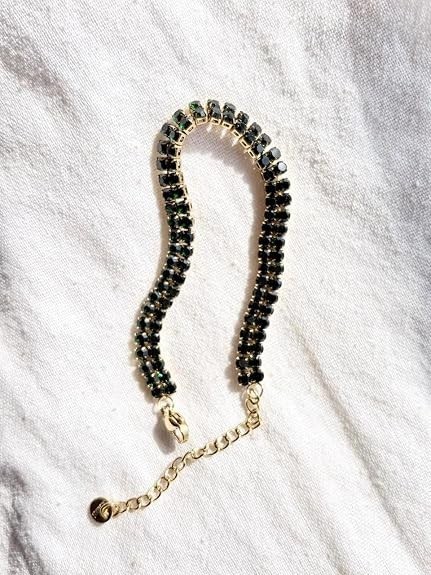 18k Gold Plated Classic Emerald Green Tennis Bracelet for Women Party & Everyday