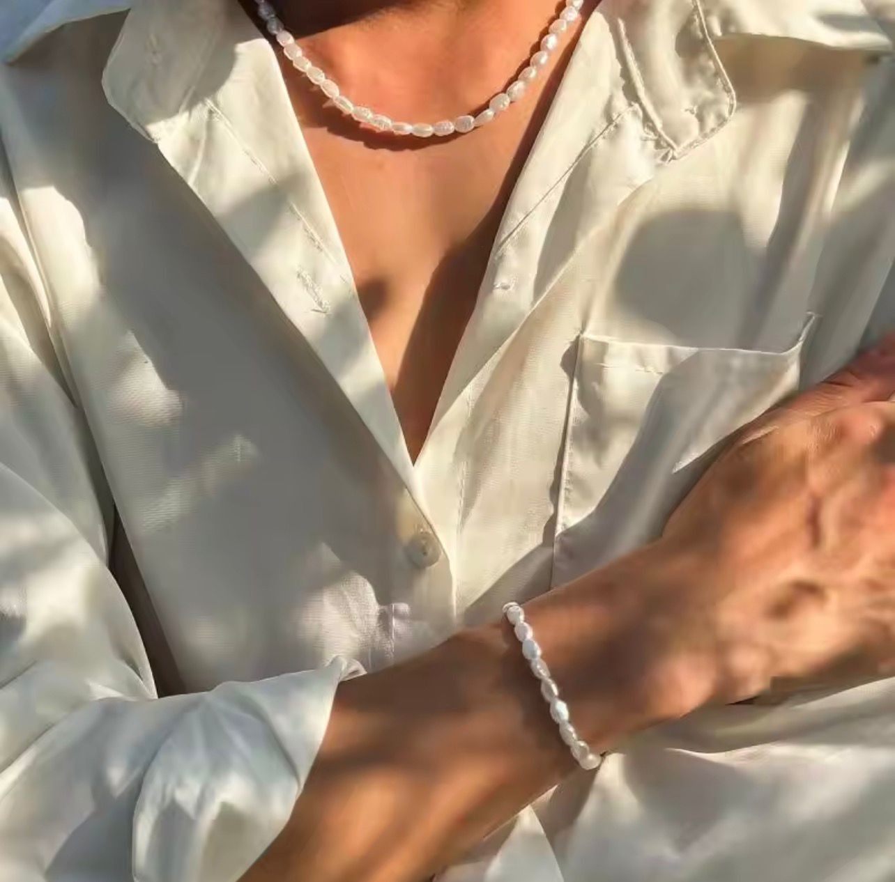 White Pearl Bracelet Trendy Jewelry Luxury Bracelet Summer Bracelet