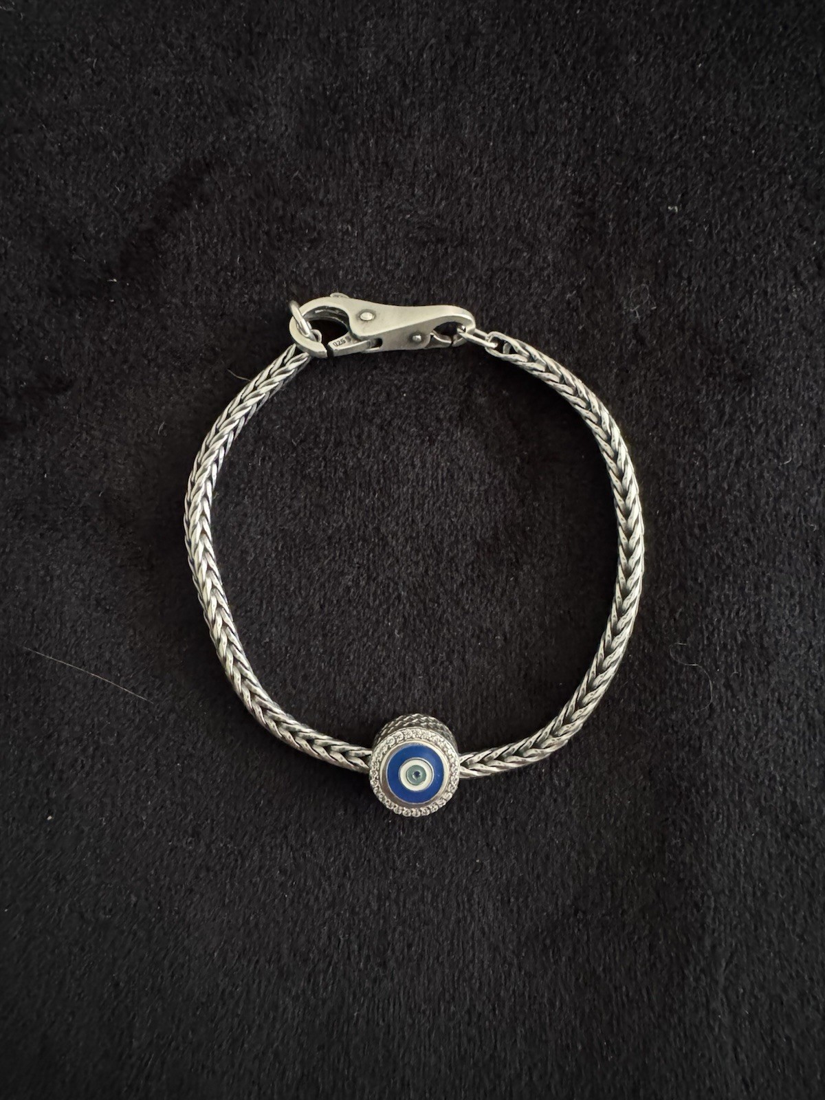 Trollbeads Bracelet With Pandora Evil Eye Bead