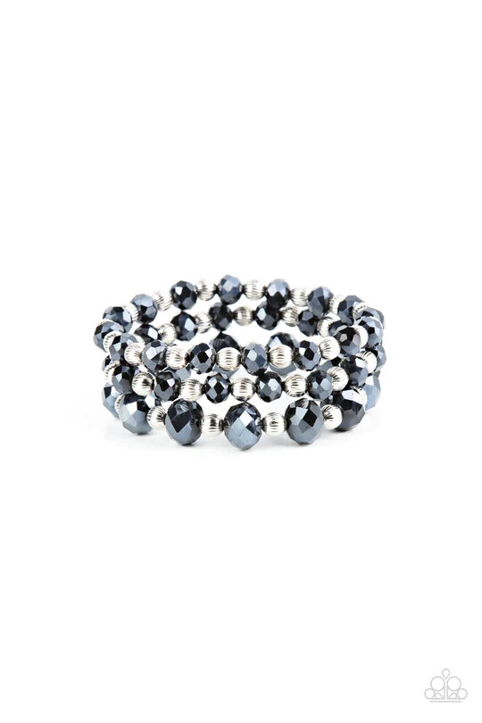 Paparazzi Bracelet- Eiffel Tower Tryst- Blue- Stretchy