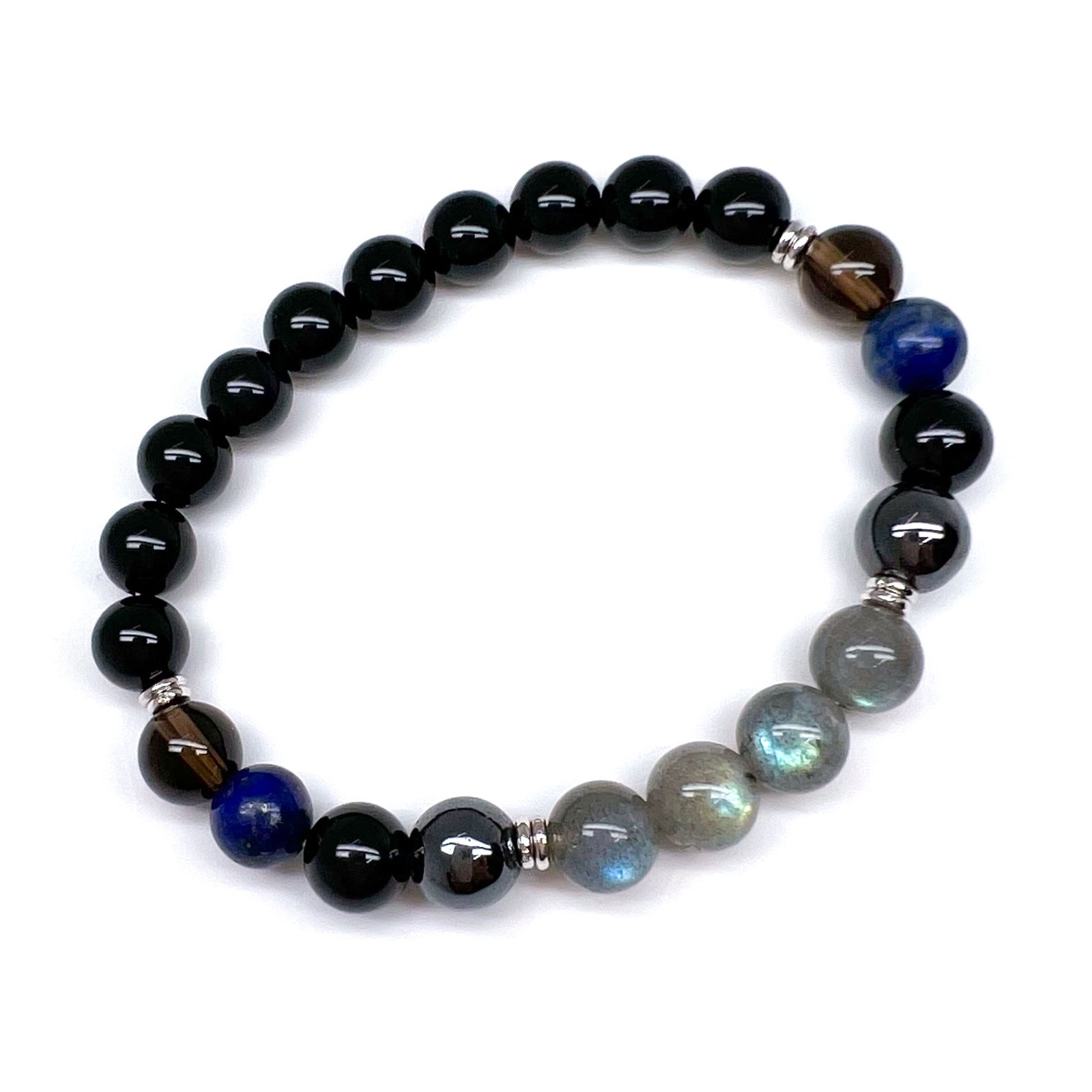 The Empath Protector Labradorite Black Tourmaline Lapis Lazuli Hematite Bracelet