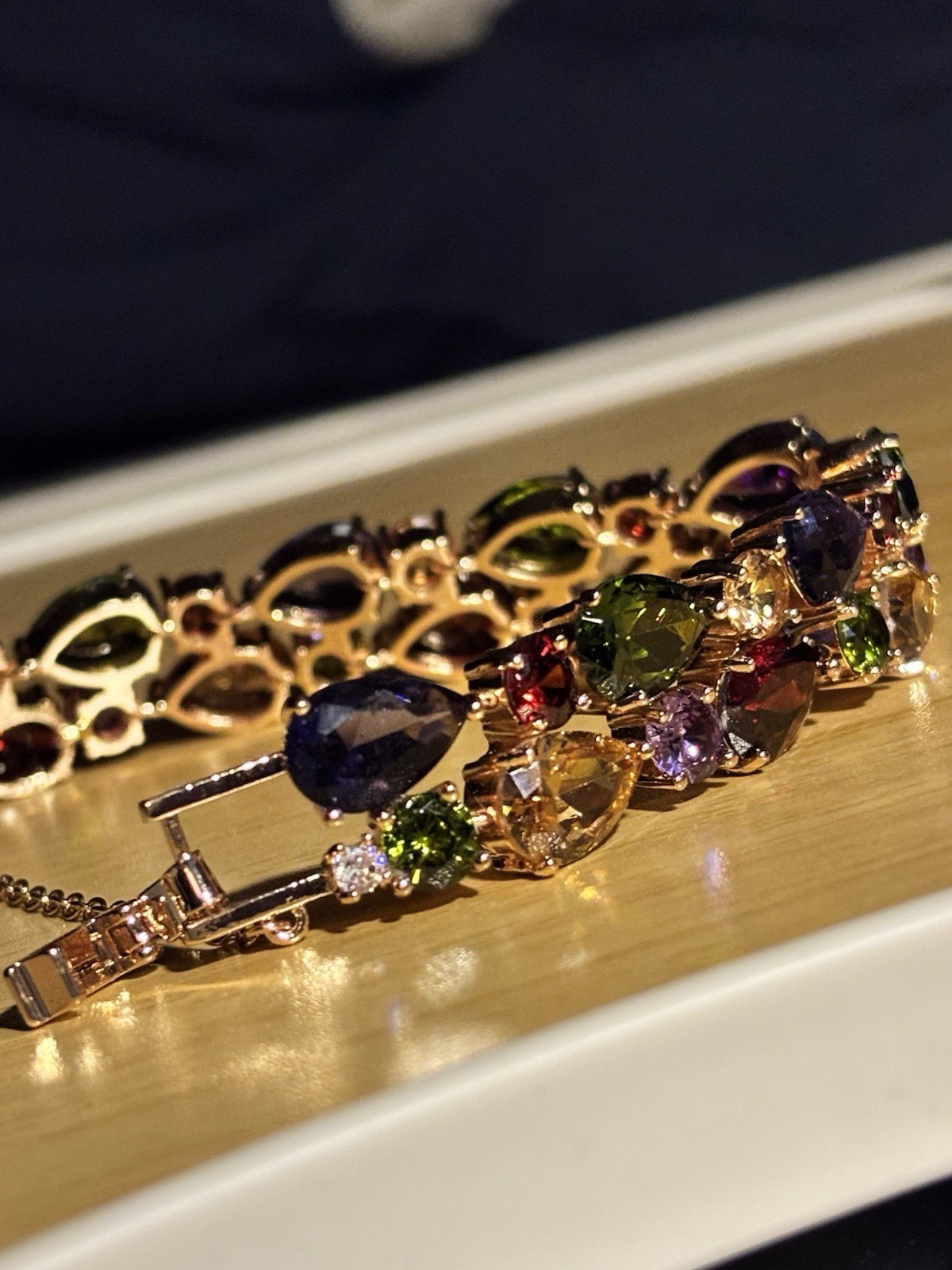 Beautiful Bracelet Multicolored Stones Will Dress Up Anything. A Must See