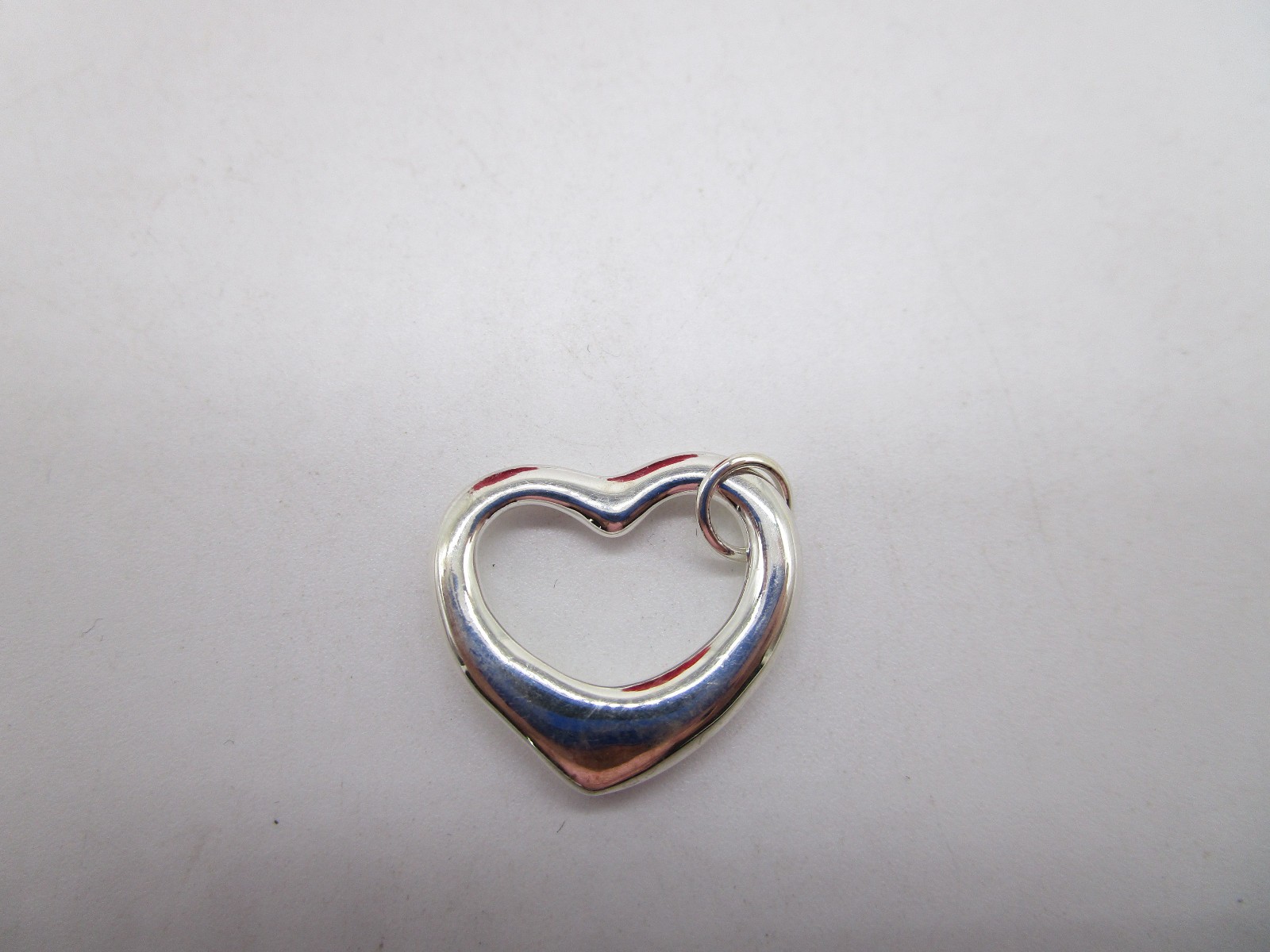 STERLING SILVER OPEN HEART CHARM WITH JUMP RING