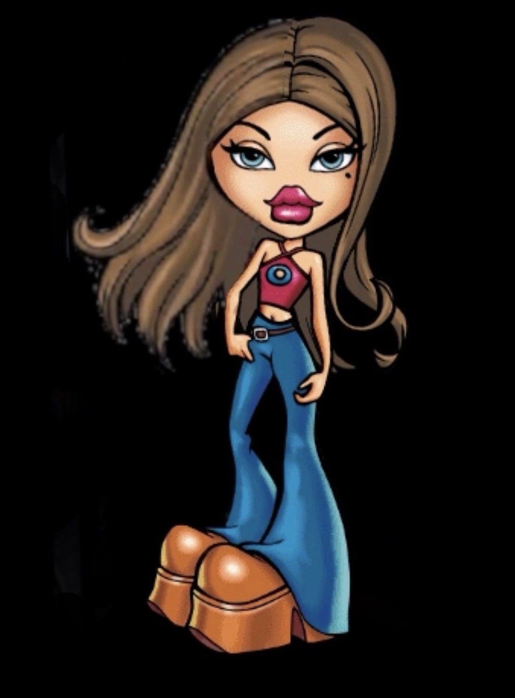 #2/3 BRATZ “YASMIN” “PRETTY PRINCESS” NAME ORIGINAL Italia CHARM Col. Link 9mm
