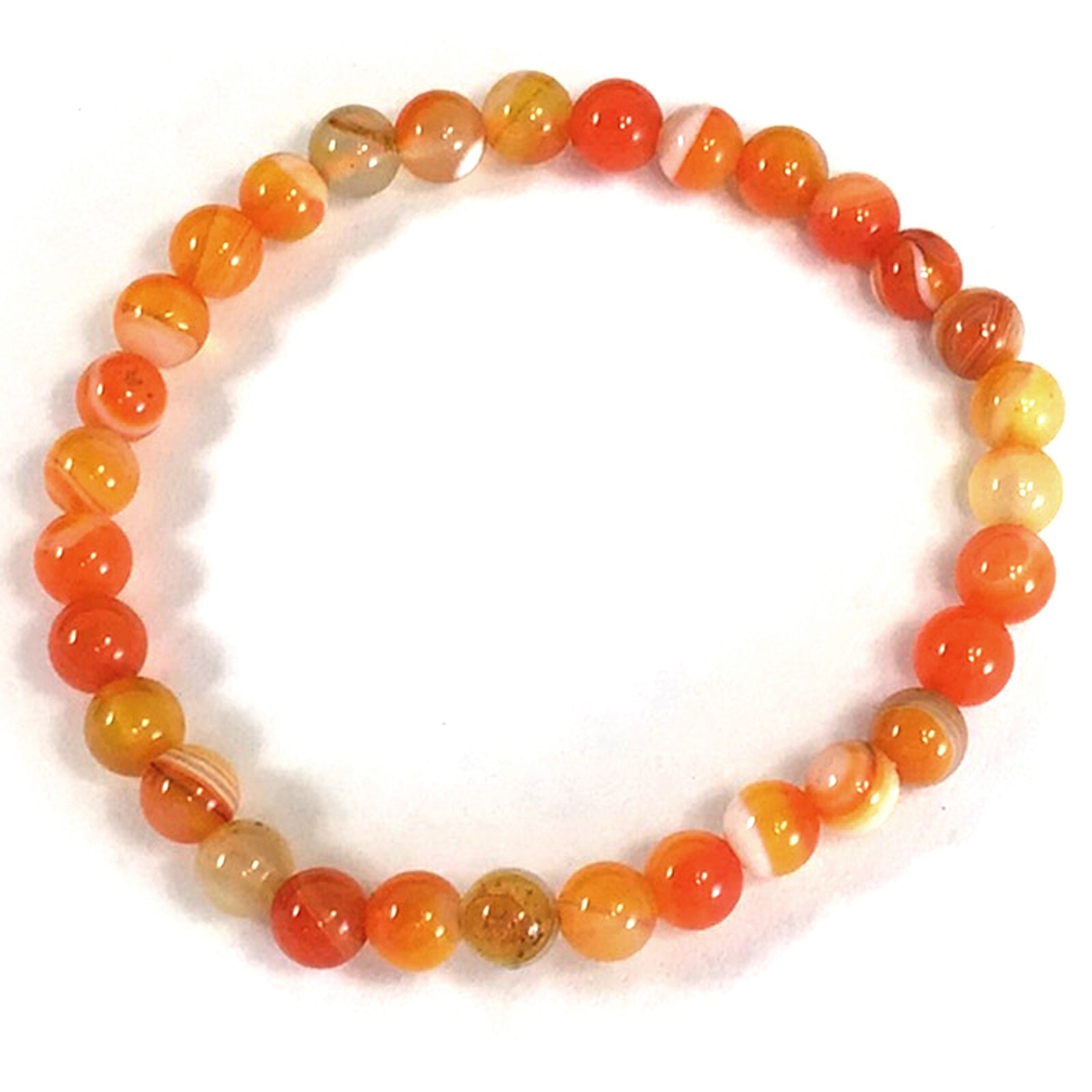 6MM Round Beaded Handmade Natural Gemstone Balance Stretch Bracelet Healing 7.5″