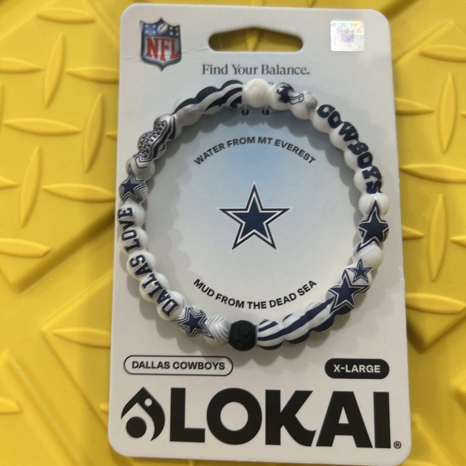 Cowboys Loki Bracelet New Blue With White And Black Accents Brand New X-Large