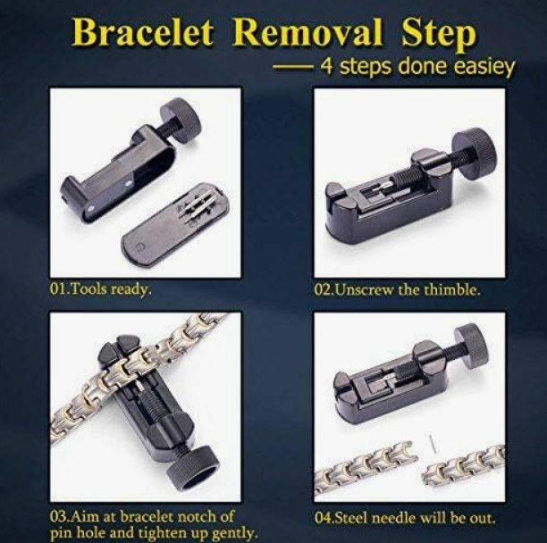 VNOX 2 Pcs Stainless Steel Cuban Link Chain Bracelets for Men and Women 6.5”