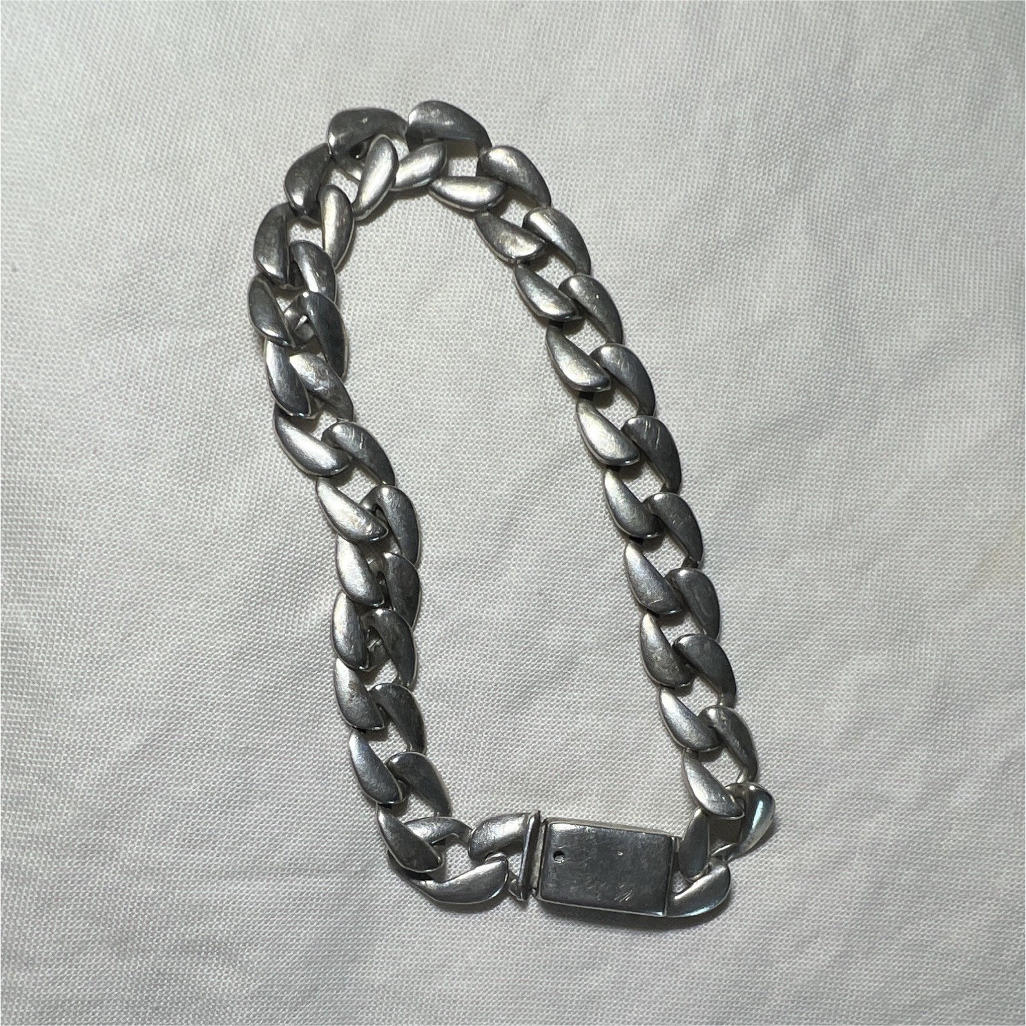 Silver bracelet Link chain style