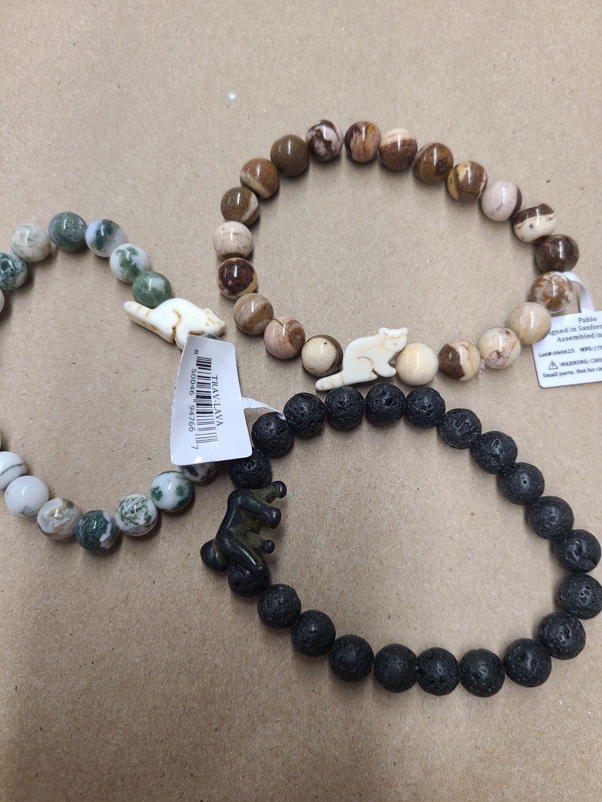 Lot Of 3 Fahlo Bracelets No Tracking Cards 100635