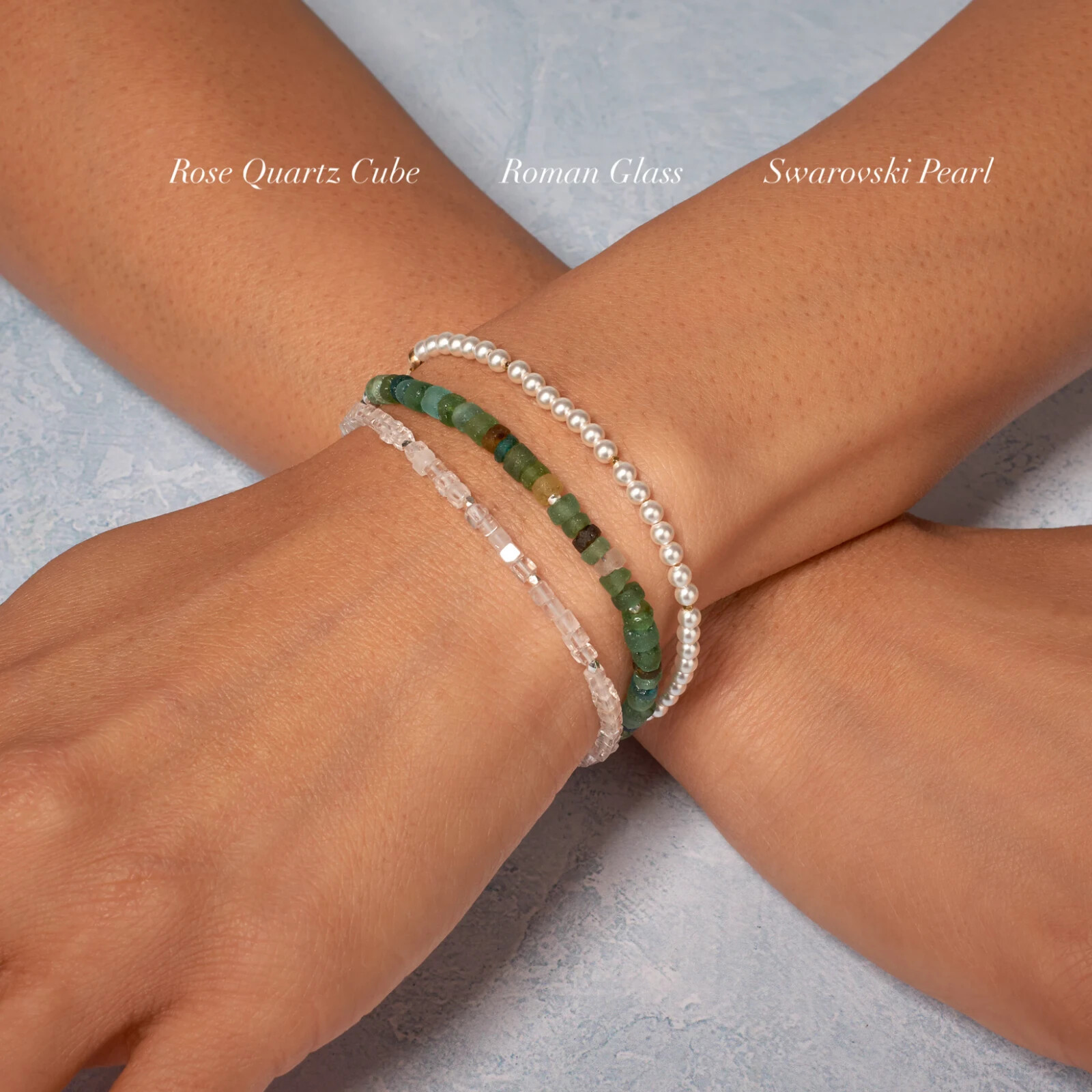 Natural 3mm Pearl Beads Minimalist Healing Delicate Bracelet Reiki Gift for Mom