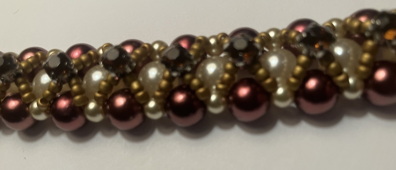Beaded Bracelet Elegant Luxury Style Artisan Crafted Intricate Statement Piece