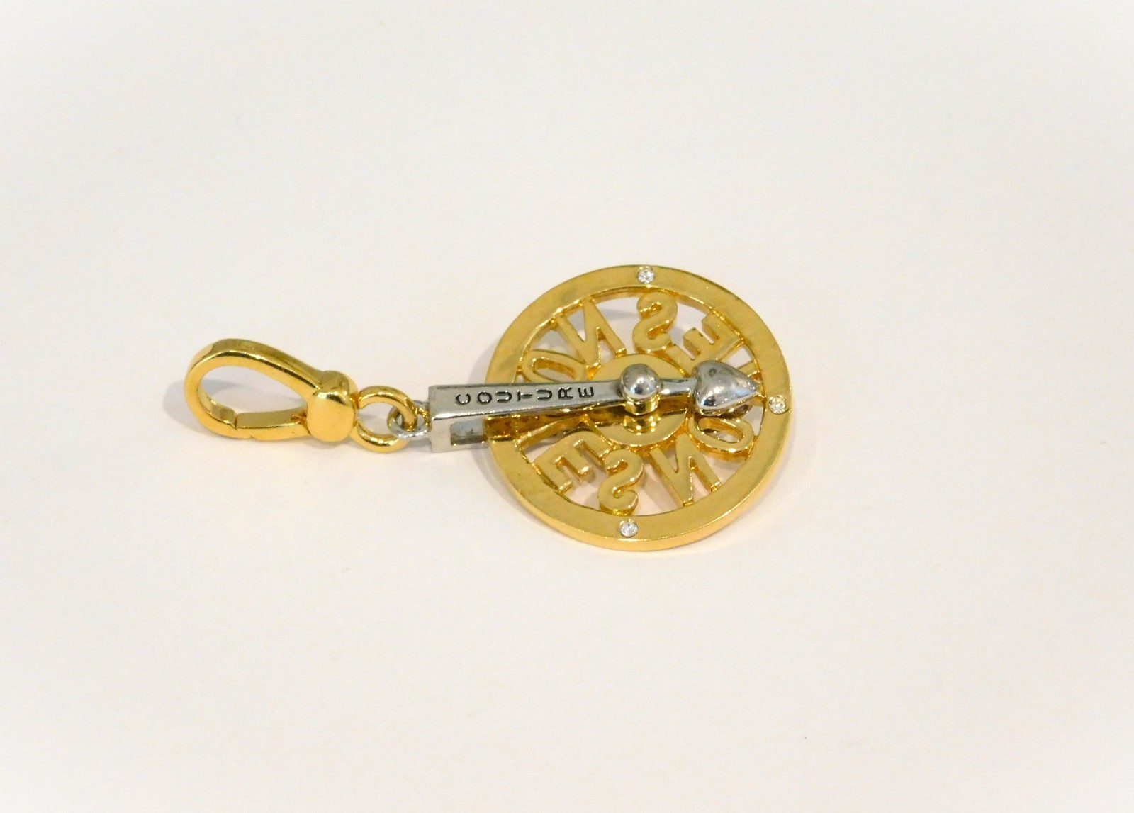 JUICY COUTURE 2007 Yes/No Spinning Wheel of Love Charm YJRU1616 Retired #M3