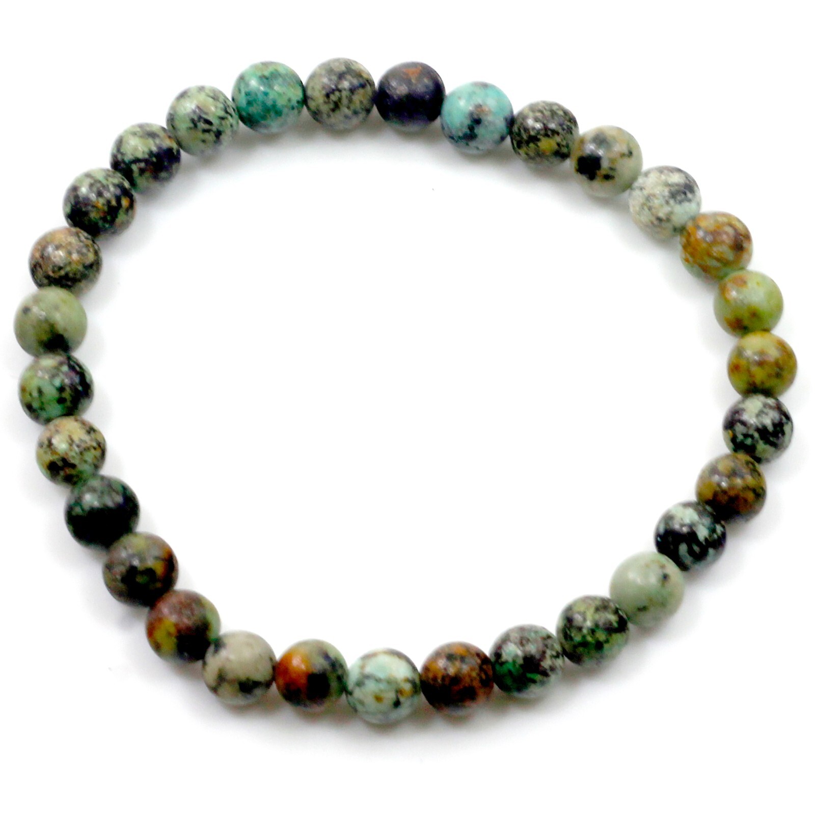 6MM Round Beaded Handmade Natural Gemstone Balance Stretch Bracelet Healing 7.5″
