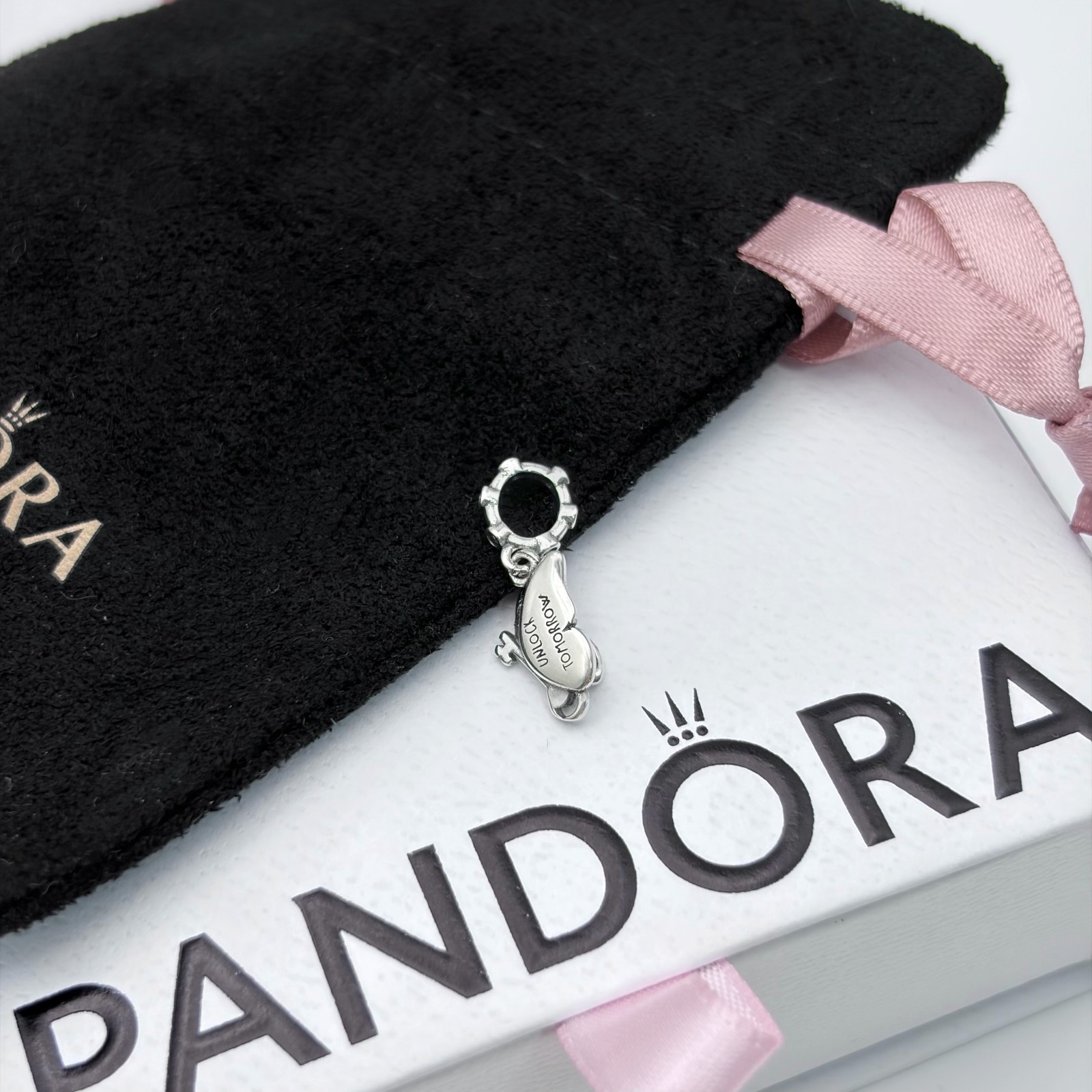 NEW 100% #794241C01 Pandora Winged Dangle Charm, Gift for Her, NEW WITH BOX