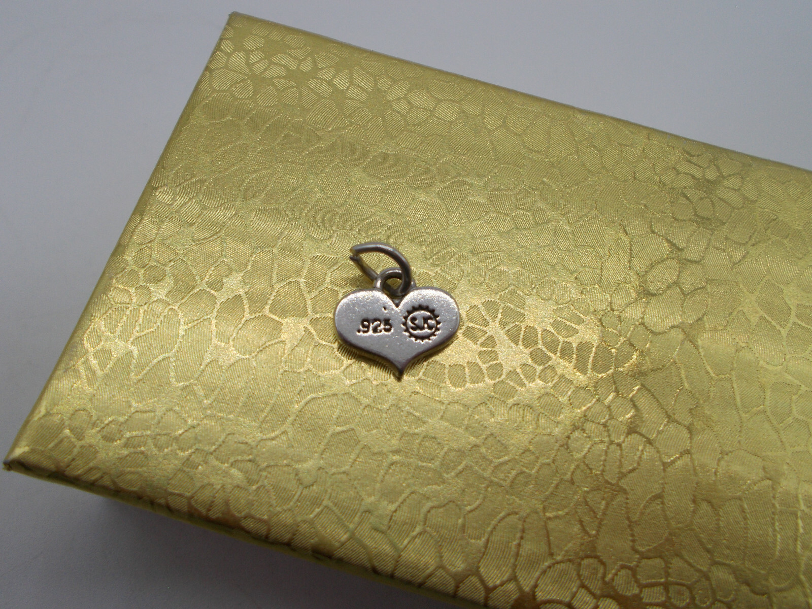 SJC STERLING SILVER “I LOVE U.S.A.” HEART CHARM WITH JUMP RING 250TH