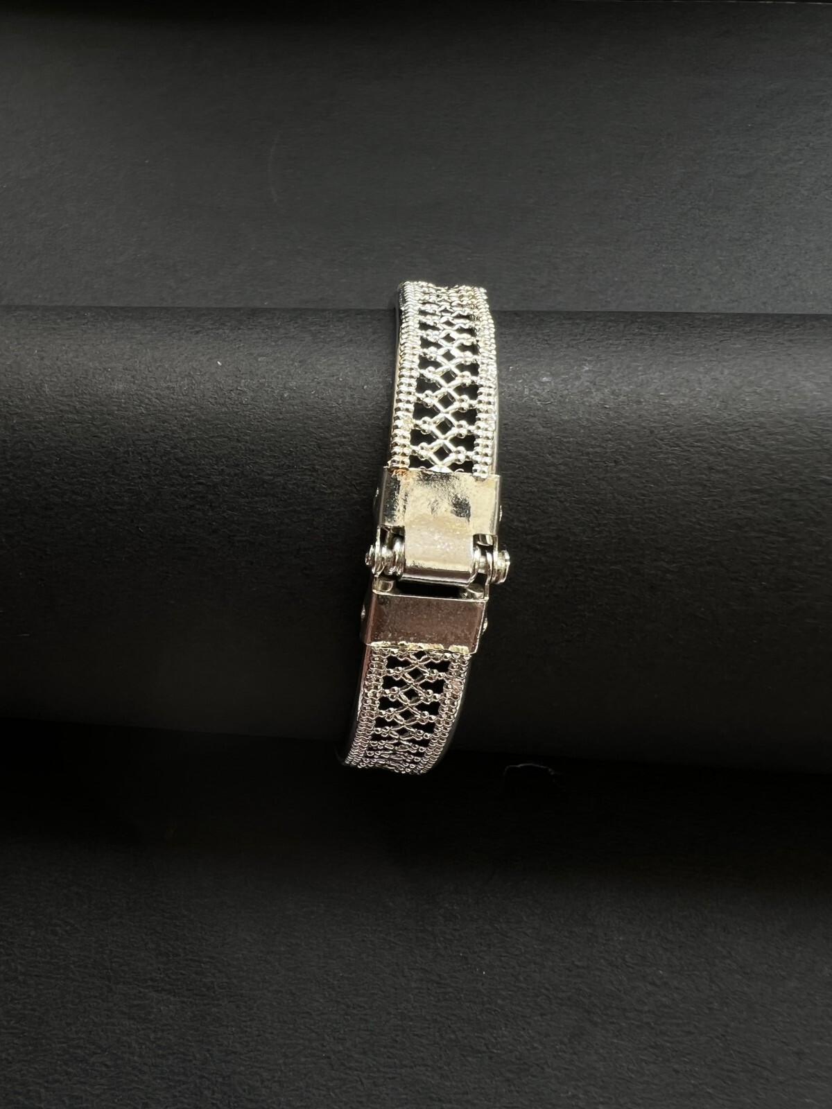 Silver Rhinestone Cuff Bracelet | Sparkling Crystal Party Jewelry for Women