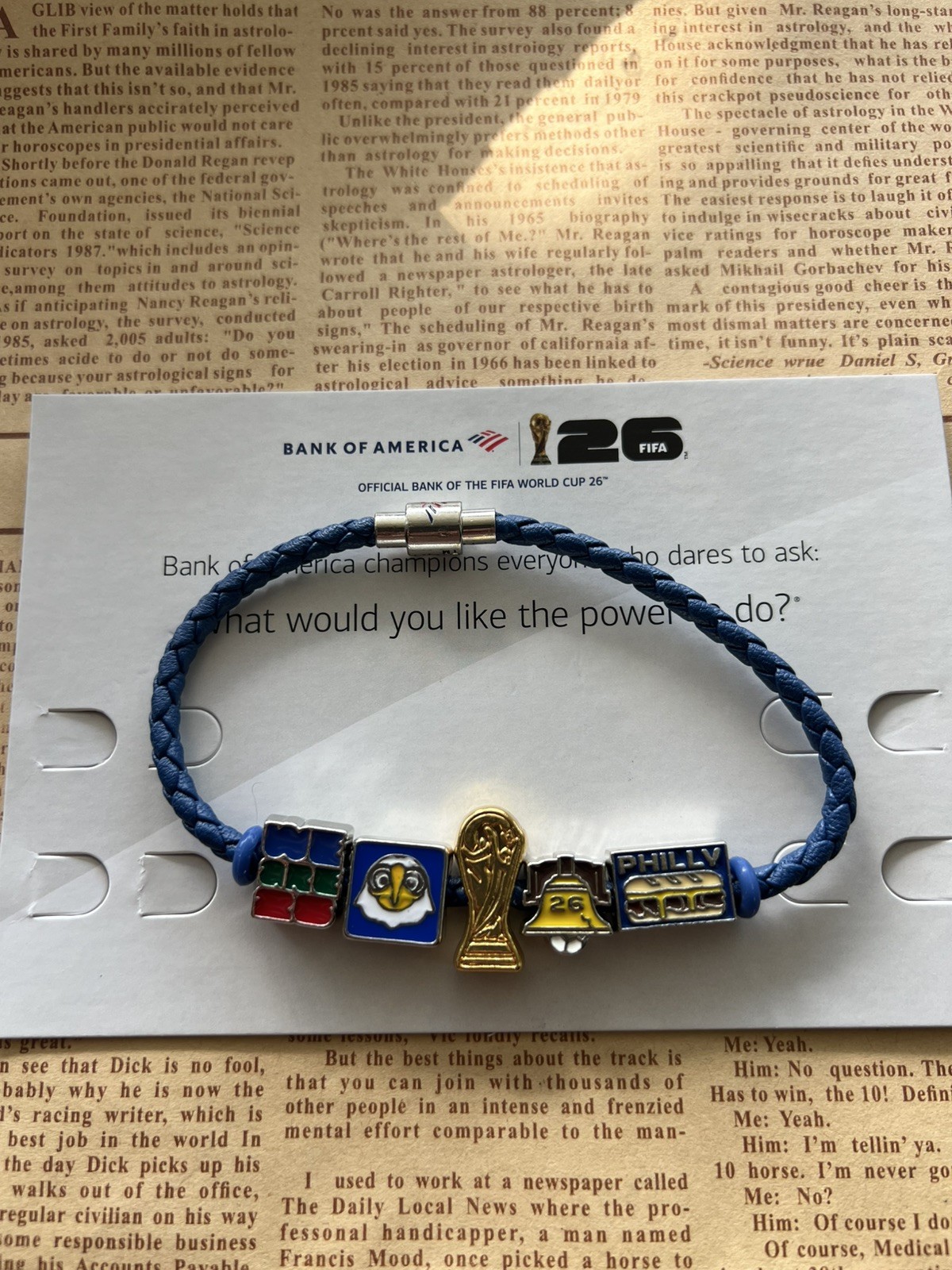2026 FIFA World Cup Bank of America Exclusive Charm Bracelet Philly 9inch (L)
