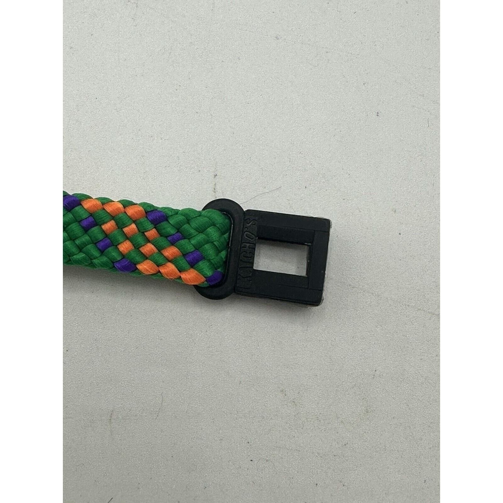 Vintage Katcho’s Bracelet Adult Unisex Surf Skate Braided Wrap Green / Multi 90s