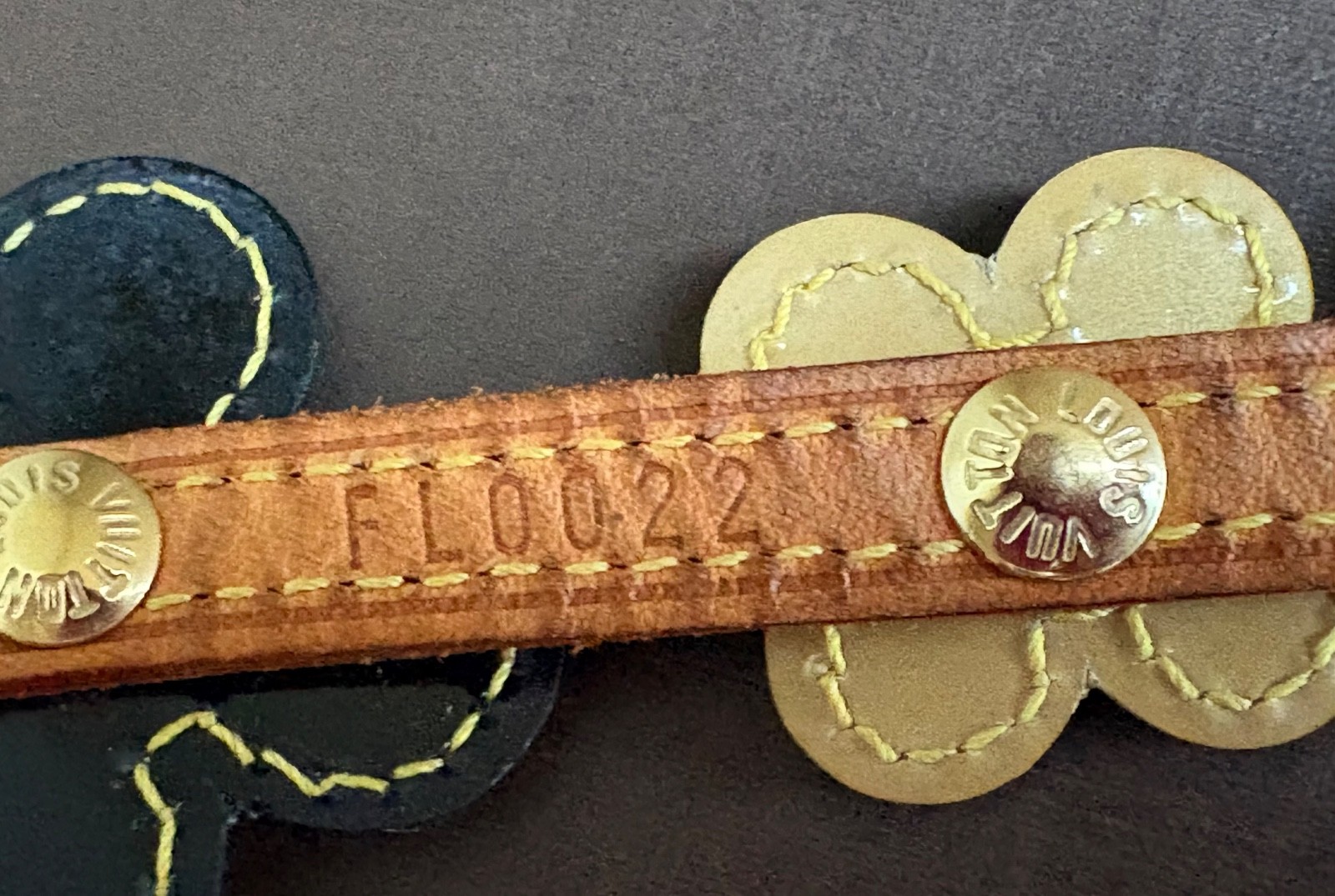 Louis Vuitton Vachetta Vernis Fleur Double-Wrap Bracelet or Choker necklace