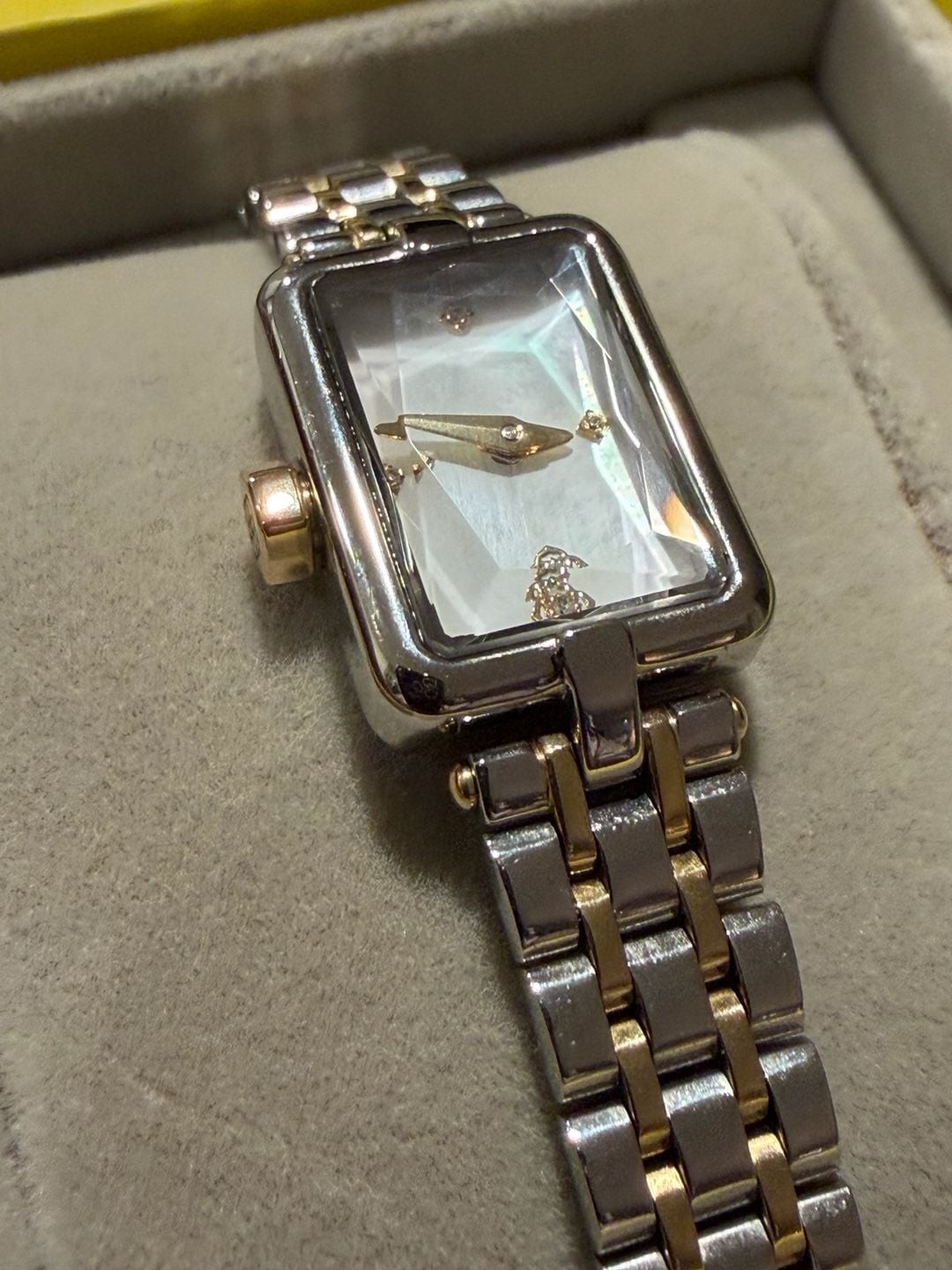 Kendra Scott Adela Two-Tone Rectangle Bracelet Watch