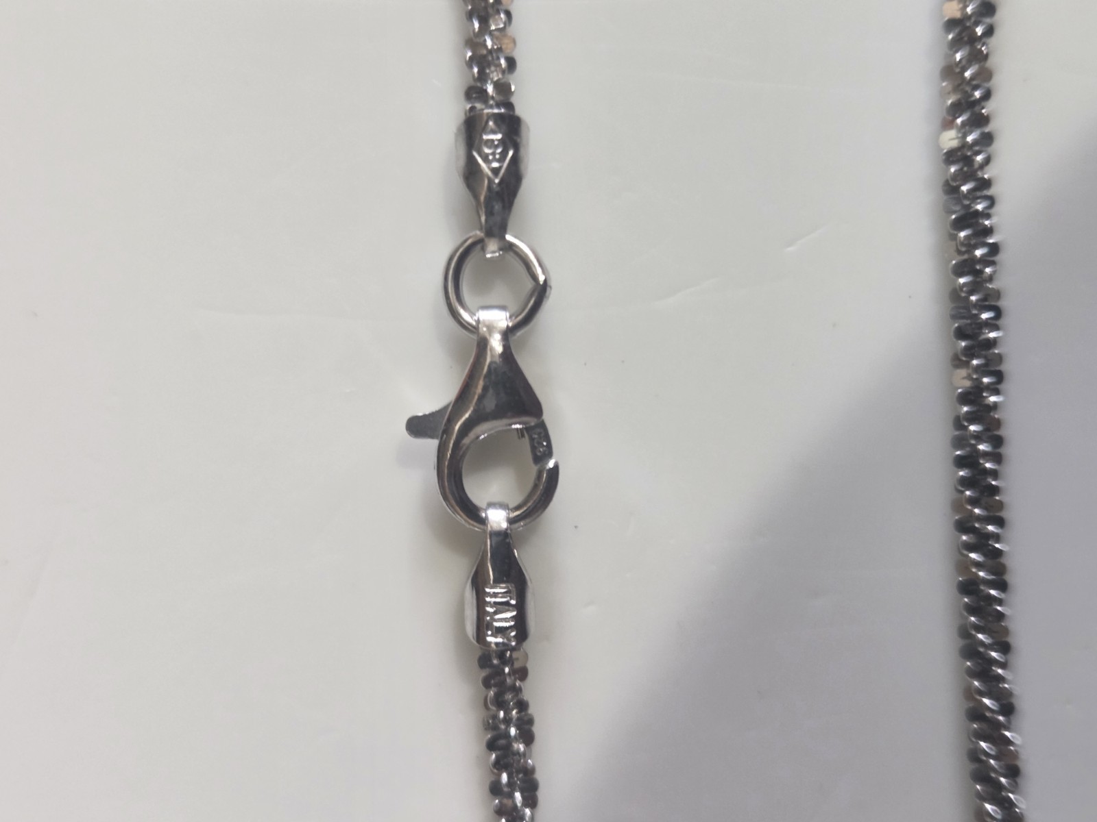 New, Never Worn 7″ .925 Sterling Sparkle Rope Chain Bracelet. Unisex.